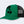 Green Kanji Mesh Trucker Hat with black mesh back panels and a large black brush-stroke kanji print