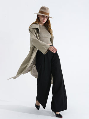 Khaki Trench Spring Jacket Women