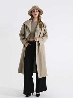 Khaki Trench Spring Jacket Women