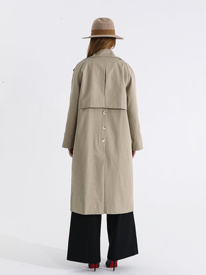 Khaki Trench Spring Jacket Women