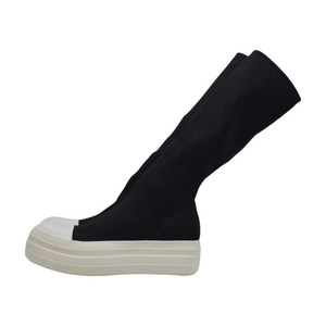 Knee High Black Boots Men