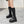 Knee High Boots Lace Up Black