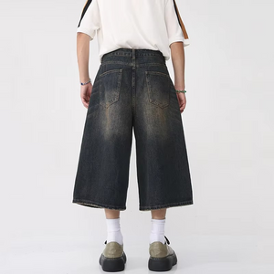 Knee Length Jeans Shorts Y2k