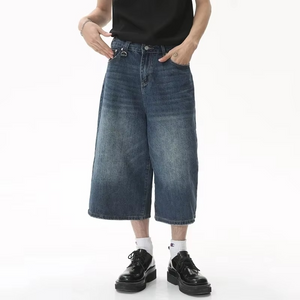 Knee Length Jeans Shorts Y2k