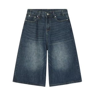 Knee Length Jeans Shorts Y2k