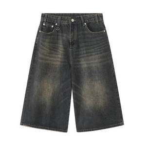 Knee Length Jeans Shorts Y2k