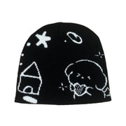 Gorro de punto Y2K