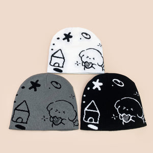 Knitted Beanie Y2K