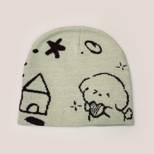 Knitted Beanie Y2K
