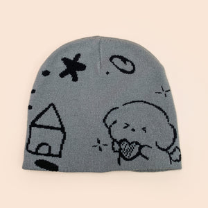 Knitted Beanie Y2K