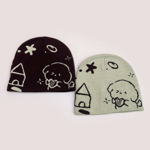 Knitted Beanie Y2K