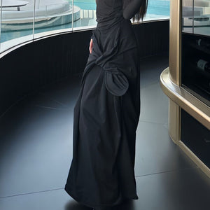 Knitted Goth Skirt Black