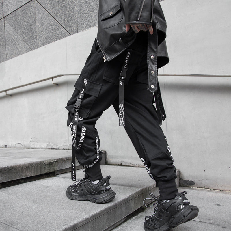 Korean Ribbon Cyberpunk Pants – CYBER TECHWEAR