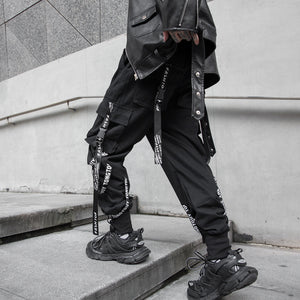 Korean Ribbon Cyberpunk Pants