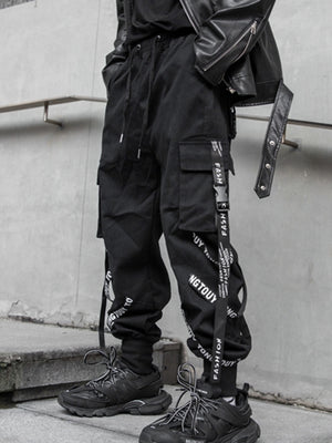 Korean Ribbon Cyberpunk Pants