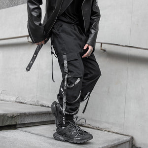 Korean Ribbon Cyberpunk Pants