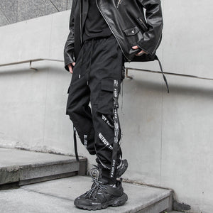 Korean Ribbon Cyberpunk Pants