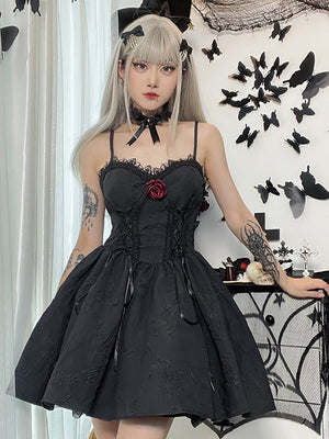 Lace Corset Gothic Mini Dress