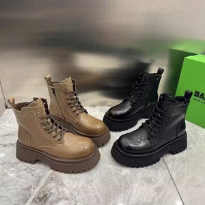 Lace Up Black Ankle Boots Womens