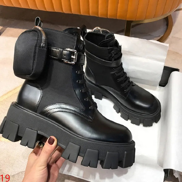 Lace Up Black Boots Ankle