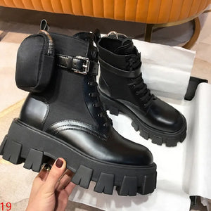 Lace Up Black Boots Ankle