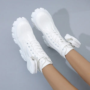 Lace Up Black Boots Ankle