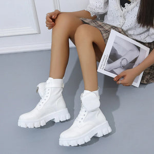 Lace Up Black Boots Ankle