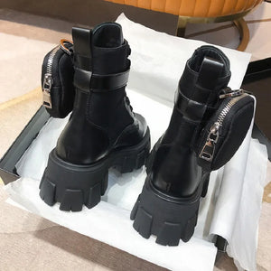 Lace Up Black Boots Ankle