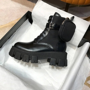 Lace Up Black Boots Ankle