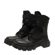 Bottes noires à lacets pour hommes