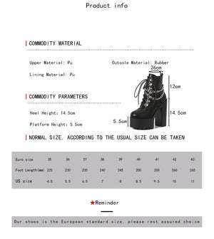 Lace Up Black Winter Boots