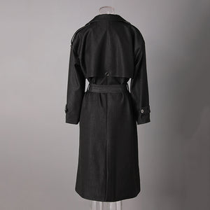 Lace Up Long Spring Jacket Women