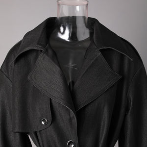 Lace Up Long Spring Jacket Women