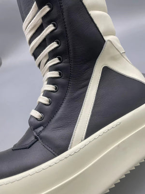 Lace Up Men Boots Black