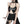 Ladies Gothic Sleeveless Crop Top - product view on white background