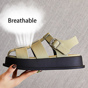 Ladies leather Chunky Sandals