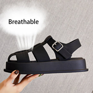 Ladies leather Chunky Sandals