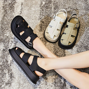 Ladies leather Chunky Sandals
