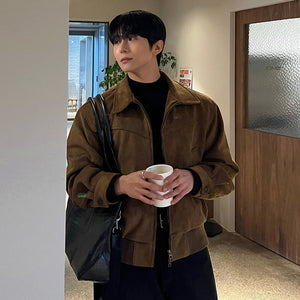 Lapel Solid Color Y2K Jacket