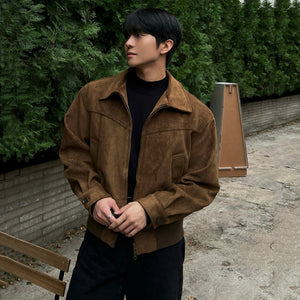 Lapel Solid Color Y2K Jacket