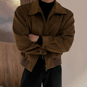 Lapel Solid Color Y2K Jacket