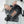 Printed large capacity sling bag in grey, black or orange