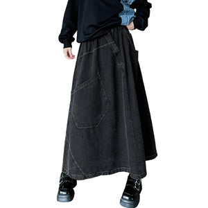 Large Pocket Goth Long Skirt
