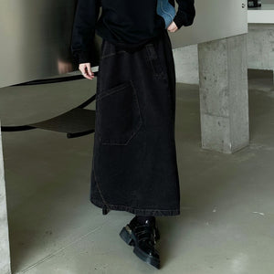 Large Pocket Goth Long Skirt
