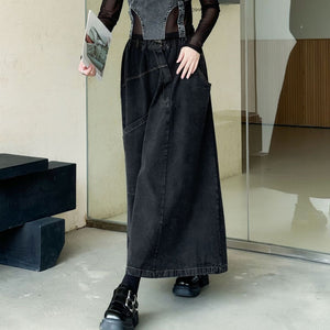 Large Pocket Goth Long Skirt