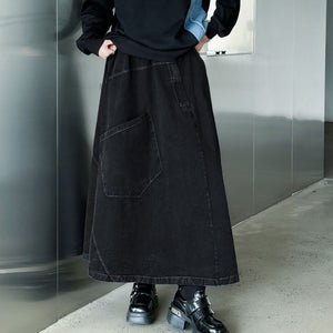 Large Pocket Goth Long Skirt