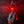 Large Screen Cyberpunk Helmet glowing red in profile, red light fibres hanging to the waist