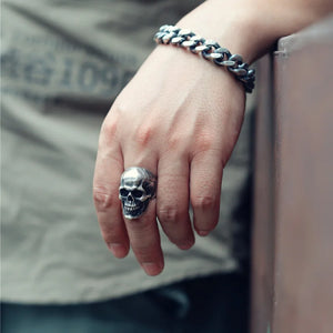 Large Skull Gothic Ring — photo 3