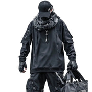 Hoodie Homme Patchwork Superposé
