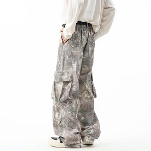 Leaf Printing Y2k Jeans